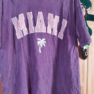 Cute purple Miami shirt